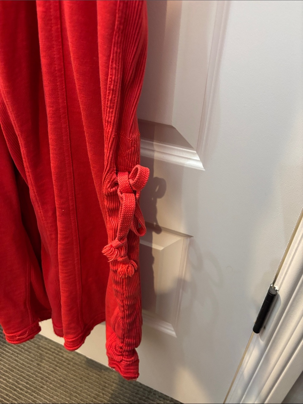 Red Sleeveless Jumpsuit - Picture 4 of 5